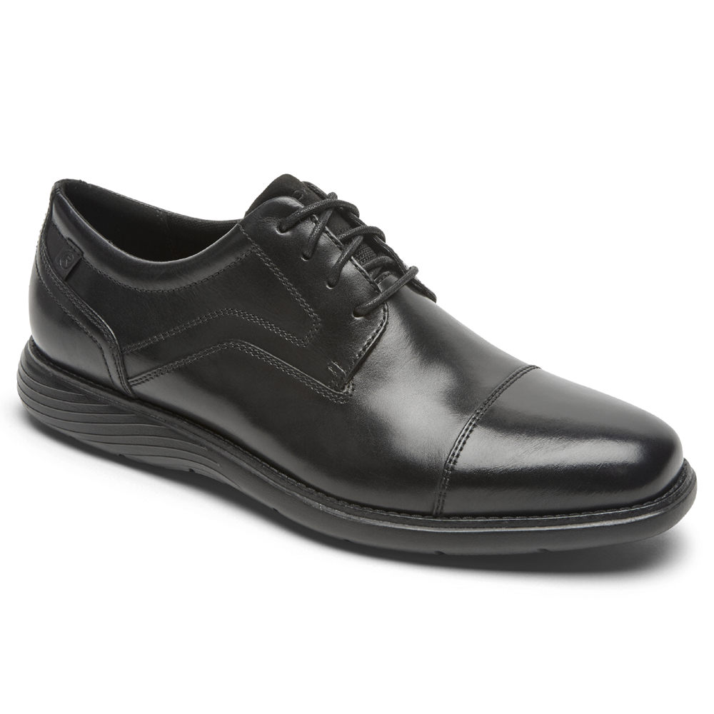 Rockport Oxfords Herre Svart - Garett Cap Toe - WRHD24635